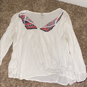 forever 21 white blouse